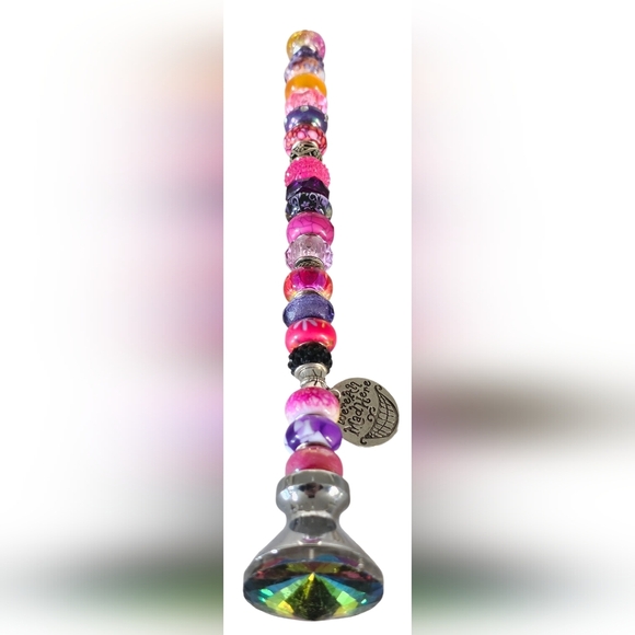 4 Handmade Colorful Beaded Plant Stakes. New! - Picture 8 of 14